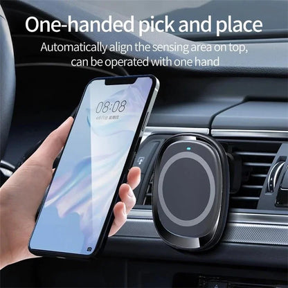 Compatible with MagSafe Magnetic Wireless Charger Car Mount Phone Bracket Holder for iPhone 12 13