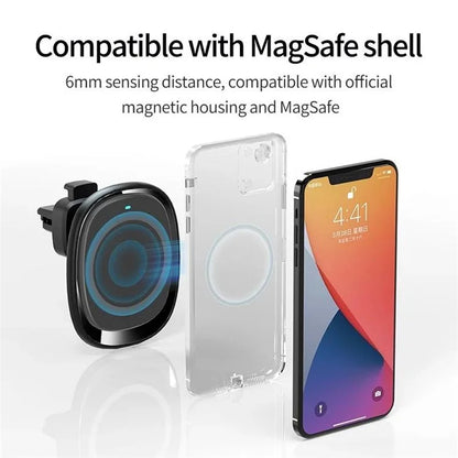 Compatible with MagSafe Magnetic Wireless Charger Car Mount Phone Bracket Holder for iPhone 12 13