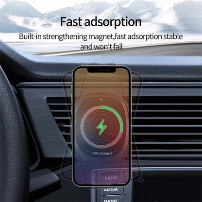 Compatible with MagSafe Magnetic Wireless Charger Car Mount Phone Bracket Holder for iPhone 12 13