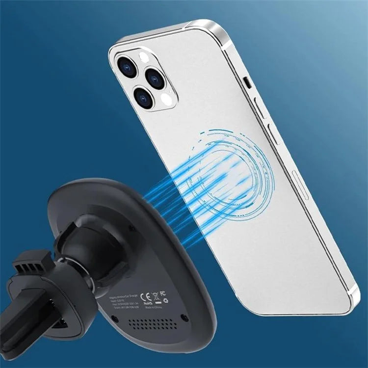 Compatible with MagSafe Magnetic Wireless Charger Car Mount Phone Bracket Holder for iPhone 12 13