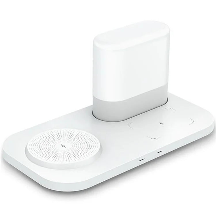 Phone Charging Station Earphone Wireless Charger Nightstand Lamp Home Decoration Birthday Gift