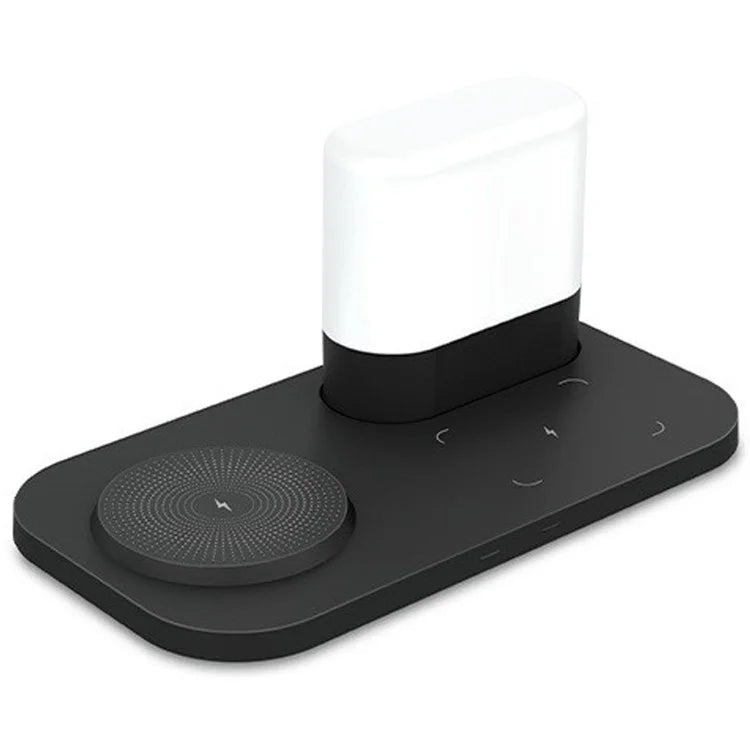 Phone Charging Station Earphone Wireless Charger Nightstand Lamp Home Decoration Birthday Gift