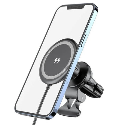 CF23 15W Car Mount Magnetic Wireless Charger 360 Degree Rotatable Fast Charging Stand