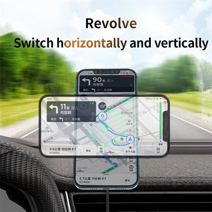 CF23 15W Car Mount Magnetic Wireless Charger 360 Degree Rotatable Fast Charging Stand