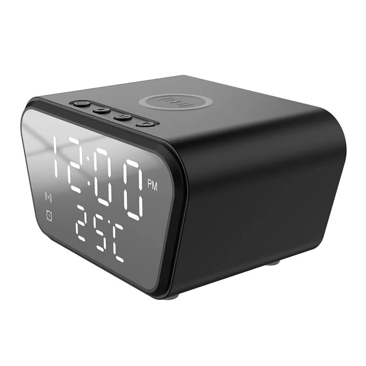 HT-301 Alarm Clock Wireless Charger 15W Fast Charging Station for Bedroom Bedside