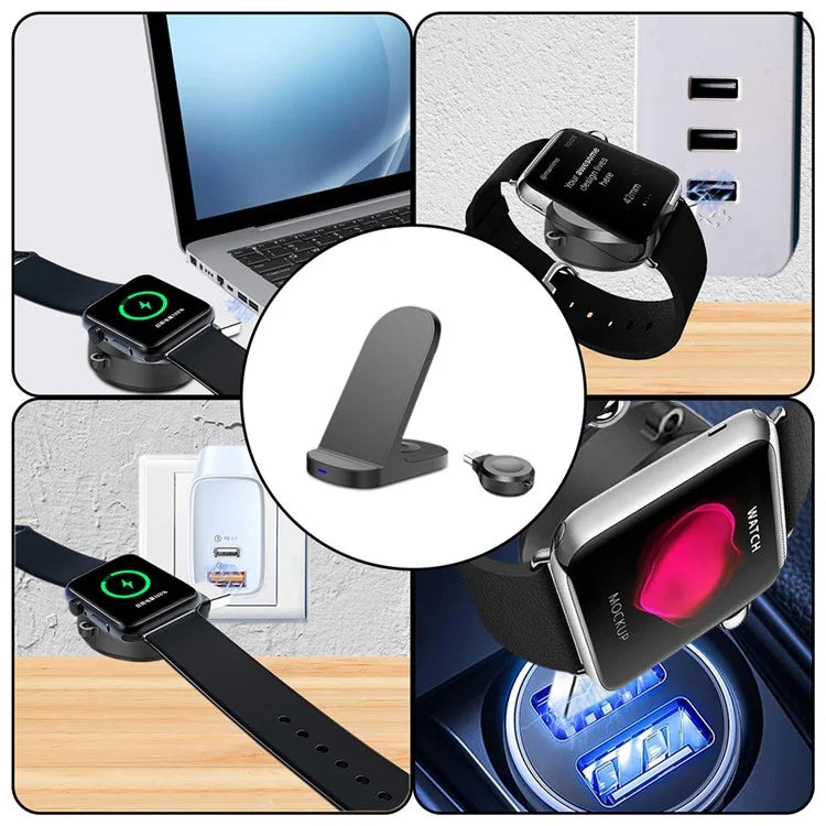 HT-512 For iPhone AirPods Apple Watch 15W Wireless Charger Fast Charging Stand Desk Phone Holder