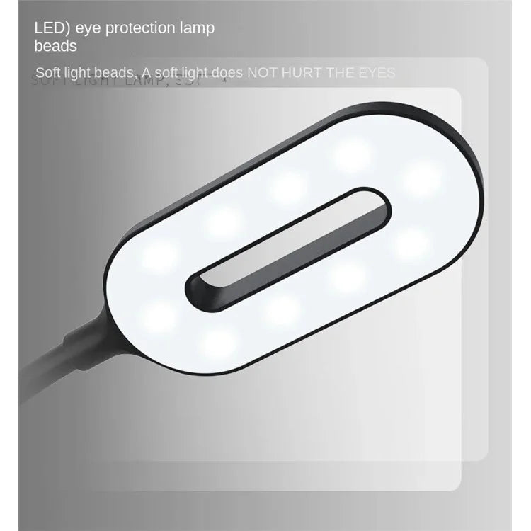 HT-513 3-in-1 15W Phone Wireless Charger Pen Holder Eye Protection LED Table Lamp
