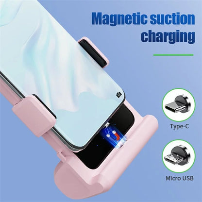 YR-1 5000mAh Power Bank 15W Phone Wireless Charger Bluetooth Shutter Shooting Handle