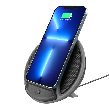HT-529 15W Wireless Charger Phone Charging Pad with Bluetooth Speaker Function