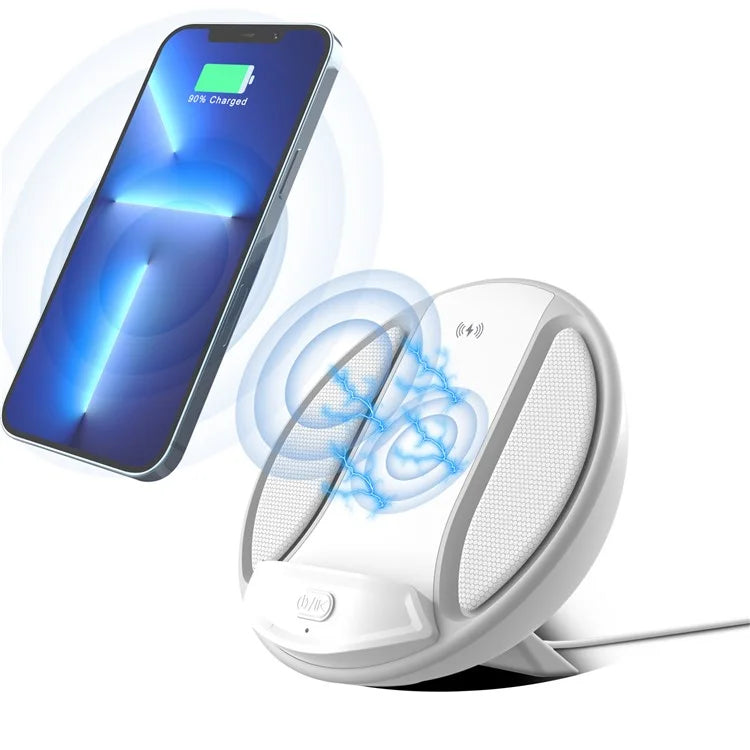 HT-529 15W Wireless Charger Phone Charging Pad with Bluetooth Speaker Function
