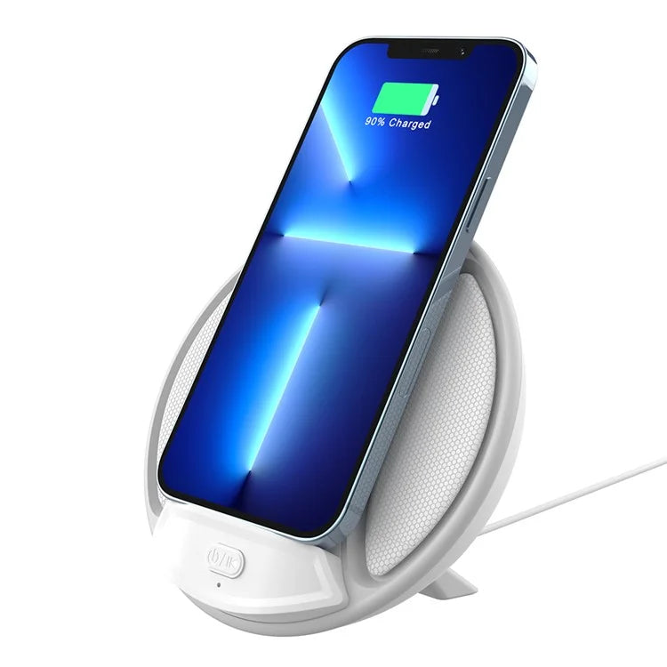 HT-529 15W Wireless Charger Phone Charging Pad with Bluetooth Speaker Function