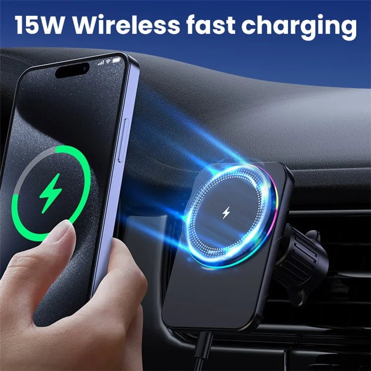 Compatible with MagSafe Magnetic Wireless Charger Car Air Outlet Mount Cell Phone Bracket Holder