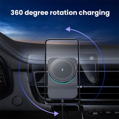 Compatible with MagSafe Magnetic Wireless Charger Car Air Outlet Mount Cell Phone Bracket Holder