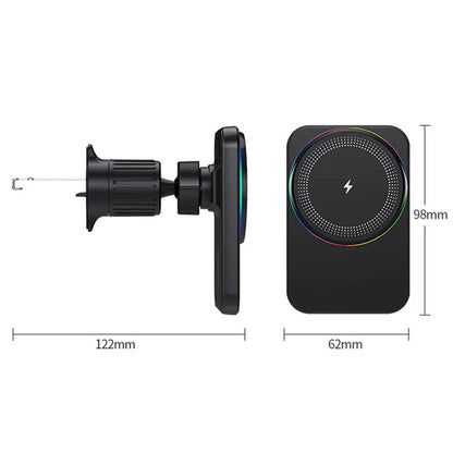 Compatible with MagSafe Magnetic Wireless Charger Car Air Outlet Mount Cell Phone Bracket Holder