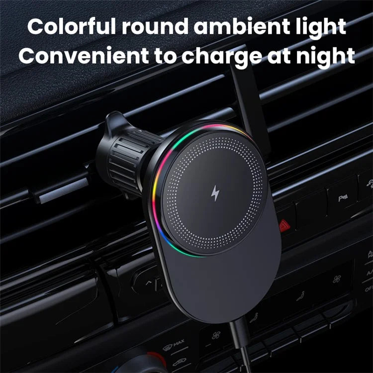 Compatible with MagSafe Magnetic Wireless Charger Car Air Outlet Mount Cell Phone Bracket Holder