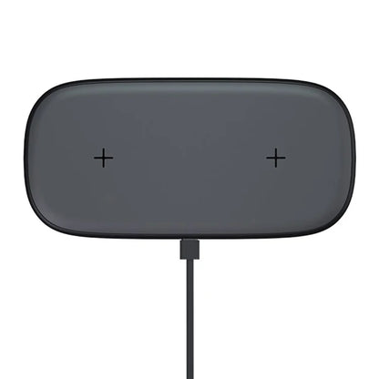 YN-102 Wireless Charger Dual Charging Pad for iPhone AirPods Samsung