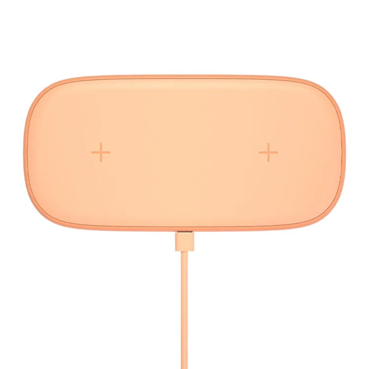 YN-102 Wireless Charger Dual Charging Pad for iPhone AirPods Samsung