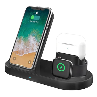 3-In-1 15W Wireless Charger Charging Pad Stand for Airpods, Cell Phone, Watch