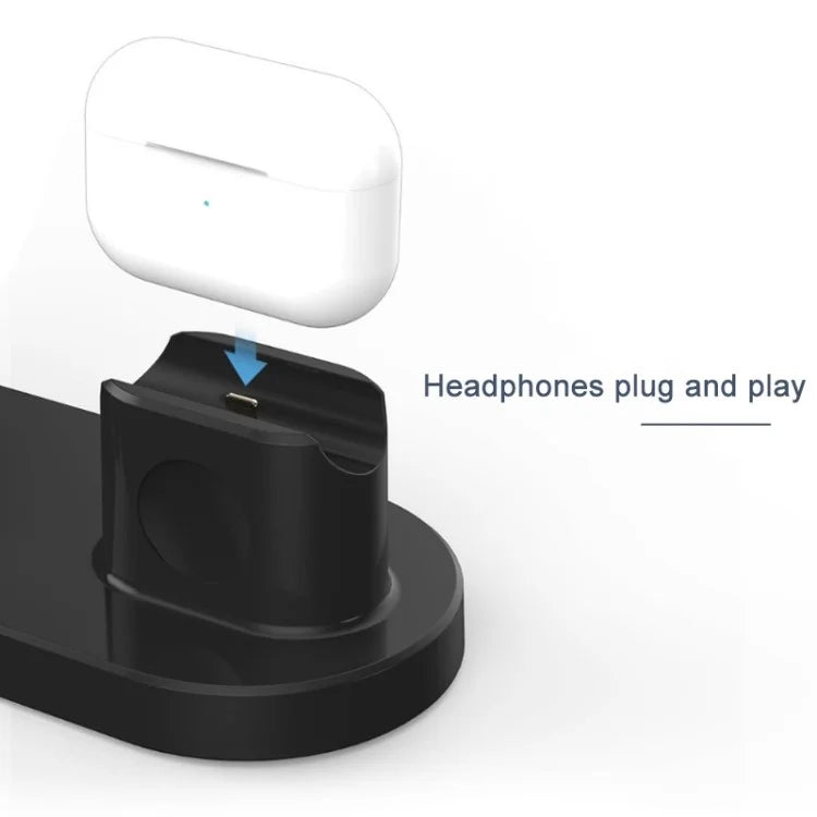 3-In-1 15W Wireless Charger Charging Pad Stand for Airpods, Cell Phone, Watch