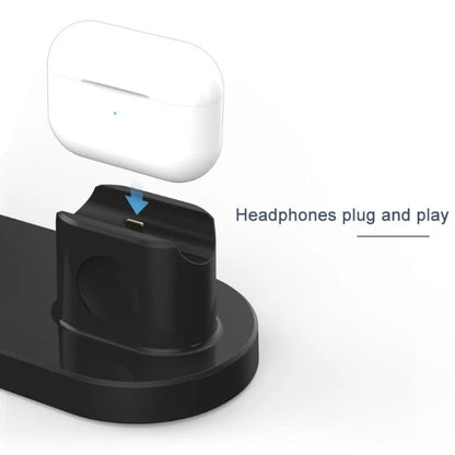 3-In-1 15W Wireless Charger Charging Pad Stand for Airpods, Cell Phone, Watch