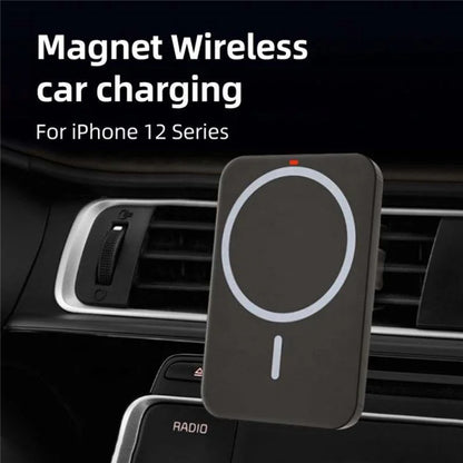 Car Phone Mount Magnetic Wireless Charger Air Outlet Cell Phone Bracket Compatible with MagSafe