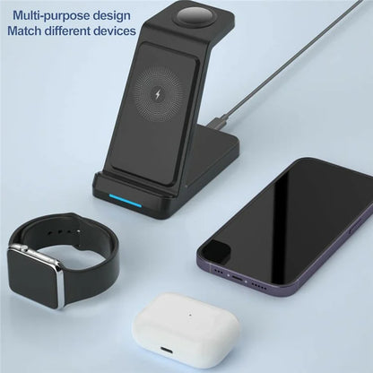 3-in-1 Wireless Charger for Airpods / Mobile Phone / Smart Watch Charging Station