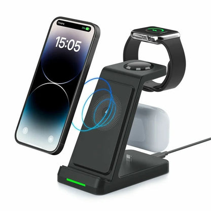 3-in-1 Wireless Charger for Airpods / Mobile Phone / Smart Watch Charging Station
