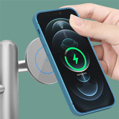 W98 Compatible with MagSafe 15W Wireless Charger Stand with Light for Apple Watch AirPods iPhone