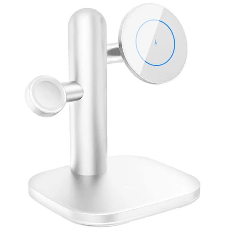 W98 Compatible with MagSafe 15W Wireless Charger Stand with Light for Apple Watch AirPods iPhone