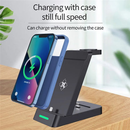 B20 For Apple Watch Wireless Charger Phone Earphone Desktop Charging Stand