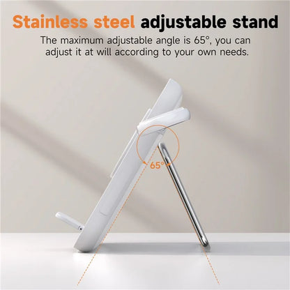V22 3-in-1 Compatible with MagSafe Wireless Charger with LED Makeup Mirror and Night Light