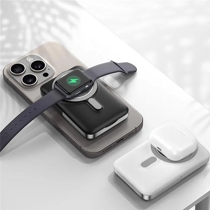 WIWU Elite Series Wi-P018 10000mAh Power Bank 3-in-1 Magnetic Wireless Charger with Kickstand