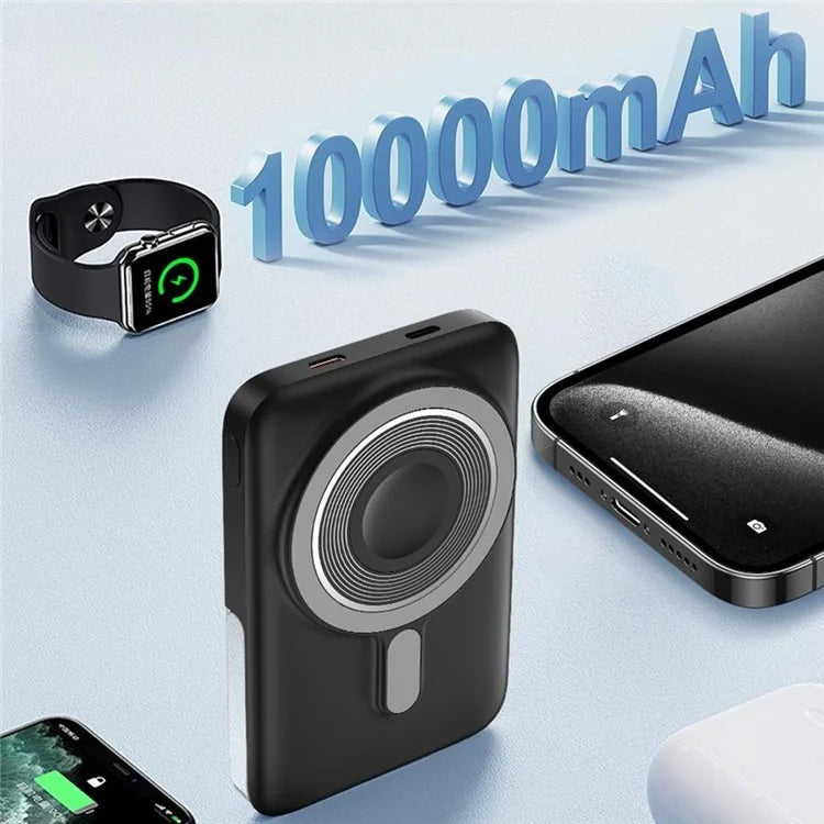 WIWU Elite Series Wi-P018 10000mAh Power Bank 3-in-1 Magnetic Wireless Charger with Kickstand