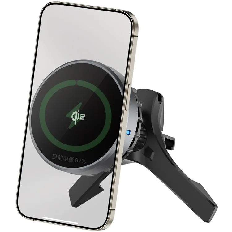 WIWU CH-319_QI2.0 Car Air Outlet Phone Mount Magnetic Wireless Charger Cell Phone Bracket