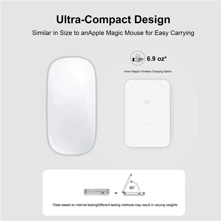 YF-M29 Qi2 Certified 2-in-1 15W Magnetic Wireless Charger with Aluminum Alloy Frame for Earbuds  /  iPhone
