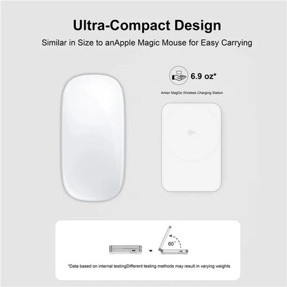 YF-M29 Qi2 Certified 2-in-1 15W Magnetic Wireless Charger with Aluminum Alloy Frame for Earbuds  /  iPhone