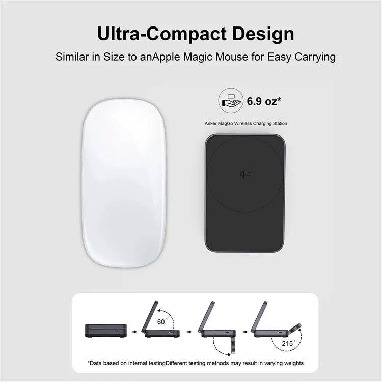 YF-M27 Qi2 Certified 3-in-1 15W Magnetic Wireless Charger with Aluminum Alloy Frame for Earbuds  /  Apple Watch  /  iPhone