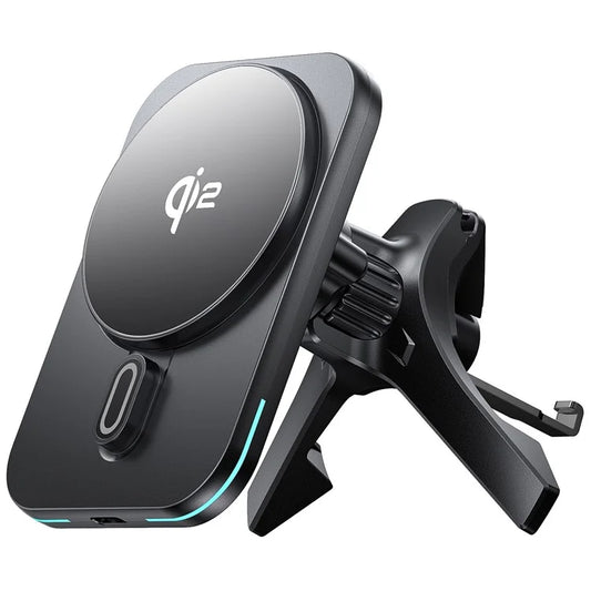 WIWU CH-323 Qi2 MAGO Wireless Car Mount Charger Vehicle Air Vent Phone Holder Compatible with MagSafe