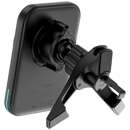 WIWU CH-323 Qi2 MAGO Wireless Car Mount Charger Vehicle Air Vent Phone Holder Compatible with MagSafe