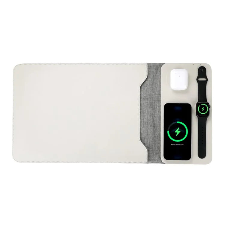 FLD-F8 5-in-1 Notebook Bag Tablet Laptop Sleeve Bag Mouse Pad Wireless Charger