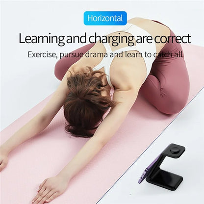 E8 3-in-1 15W Wireless Charger Phone Watch Earphone Desktop Charging Stand