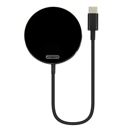 C12 Type-C Cable Round Magnetic Wireless Charger Phone Charging Pad