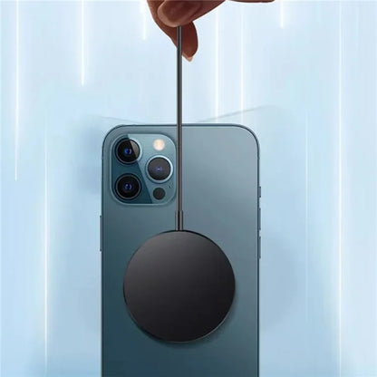 C12 Type-C Cable Round Magnetic Wireless Charger Phone Charging Pad