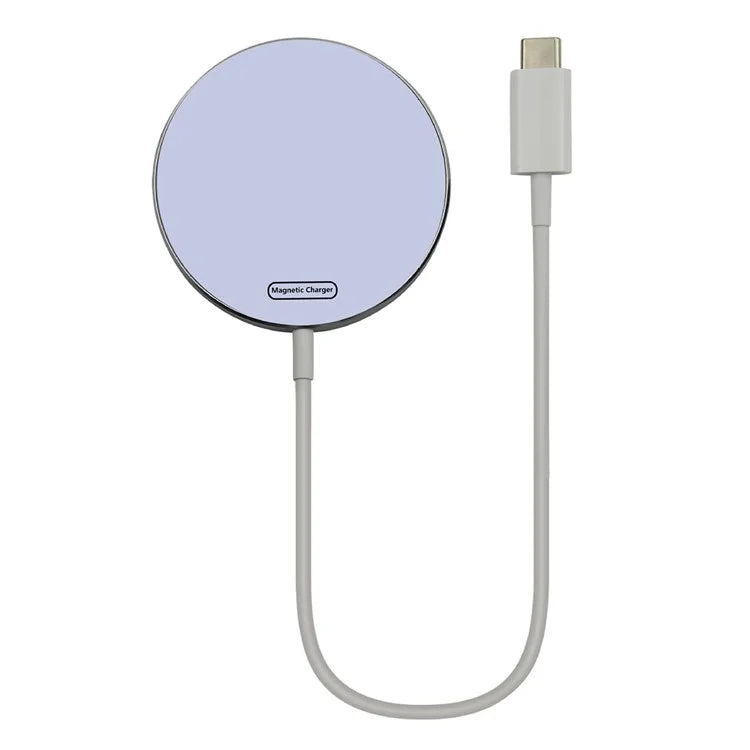 C12 Type-C Cable Round Magnetic Wireless Charger Phone Charging Pad