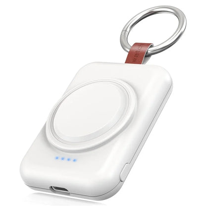 A-03 1800mAh Mini Power Bank for Samsung Galaxy Watch 6 / 5 / 5 Pro / 4 / 3 / Active / Active 2 Portable Wireless Charger