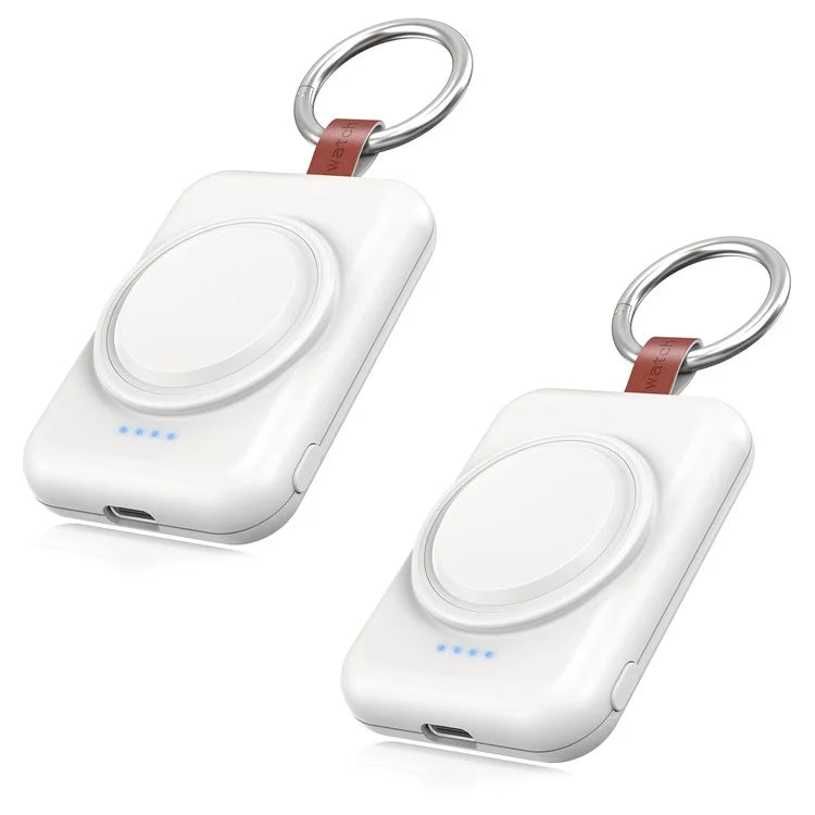 A-03 1800mAh Mini Power Bank for Samsung Galaxy Watch 6 / 5 / 5 Pro / 4 / 3 / Active / Active 2 Portable Wireless Charger