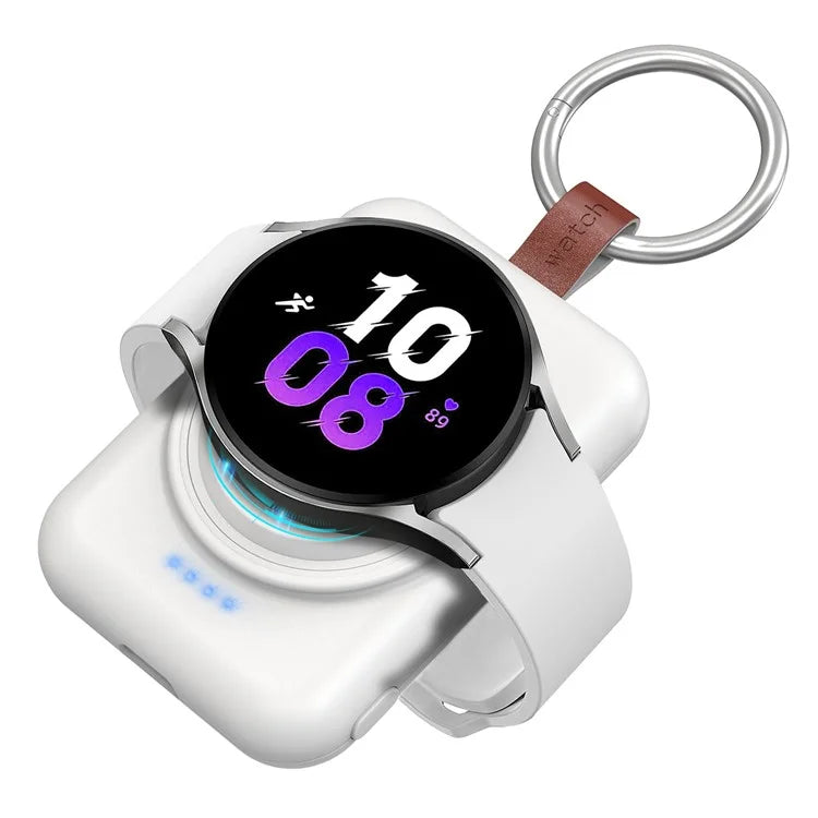 A-03 1800mAh Mini Power Bank for Samsung Galaxy Watch 6 / 5 / 5 Pro / 4 / 3 / Active / Active 2 Portable Wireless Charger