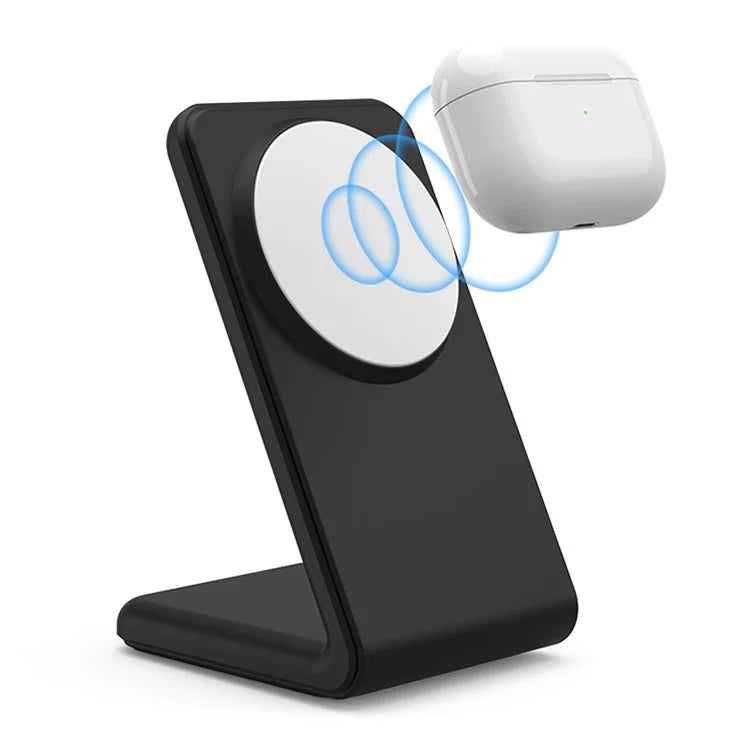 M2 15W Wireless Charging Stand for iPhone 12 / 13 / 14 / 15 Series Magnetic Wireless Charger (CE FCC ROHS UKCA) / White