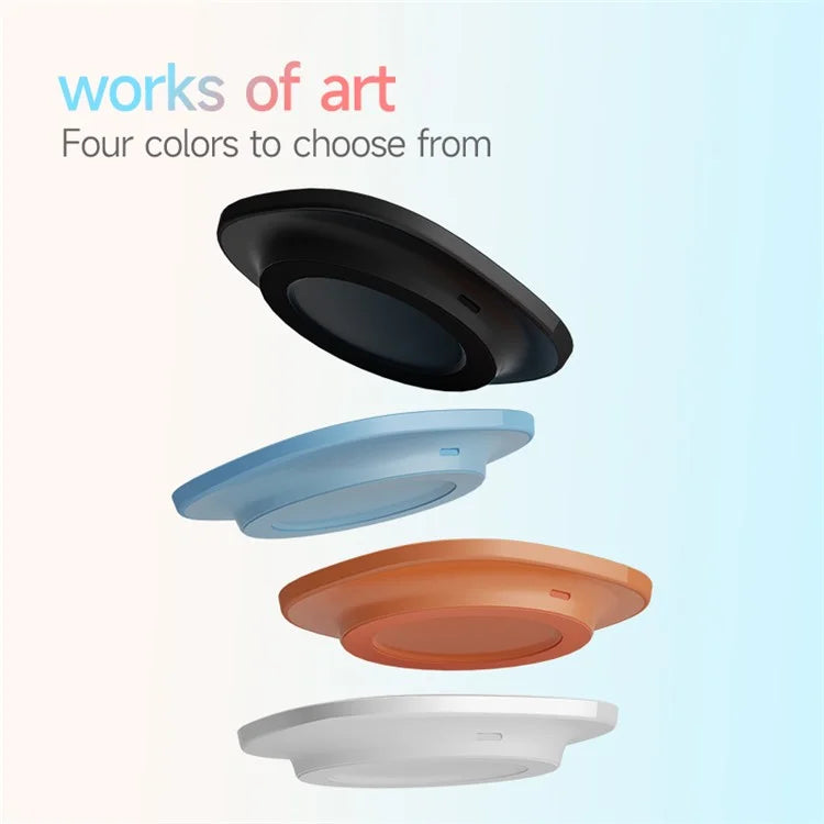 YN-101 15W Fast Wireless Charger with LED Indicator, Slim Mini Charging Pad