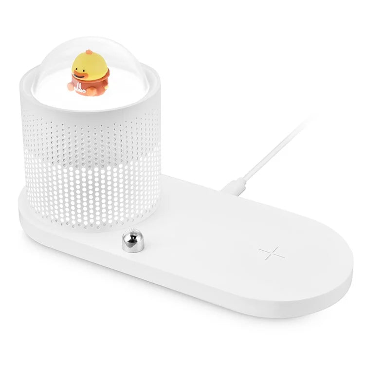 ICARER FAMILY Touch Sensor Cartoon Night Light Wireless Charger Pad for Mobile Phone